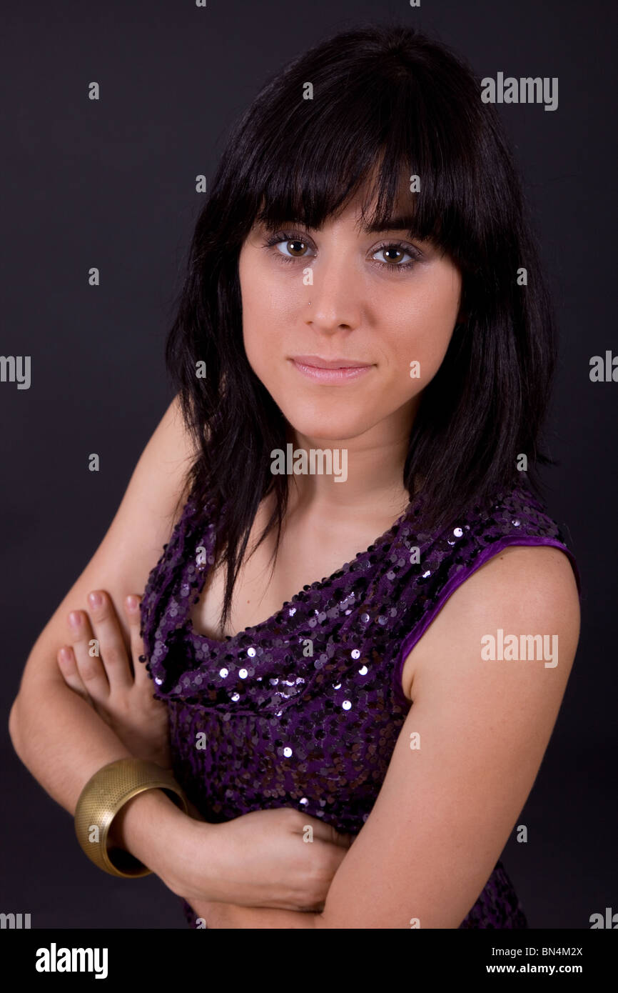 an young beautiful woman close up portrait Stock Photo - Alamy