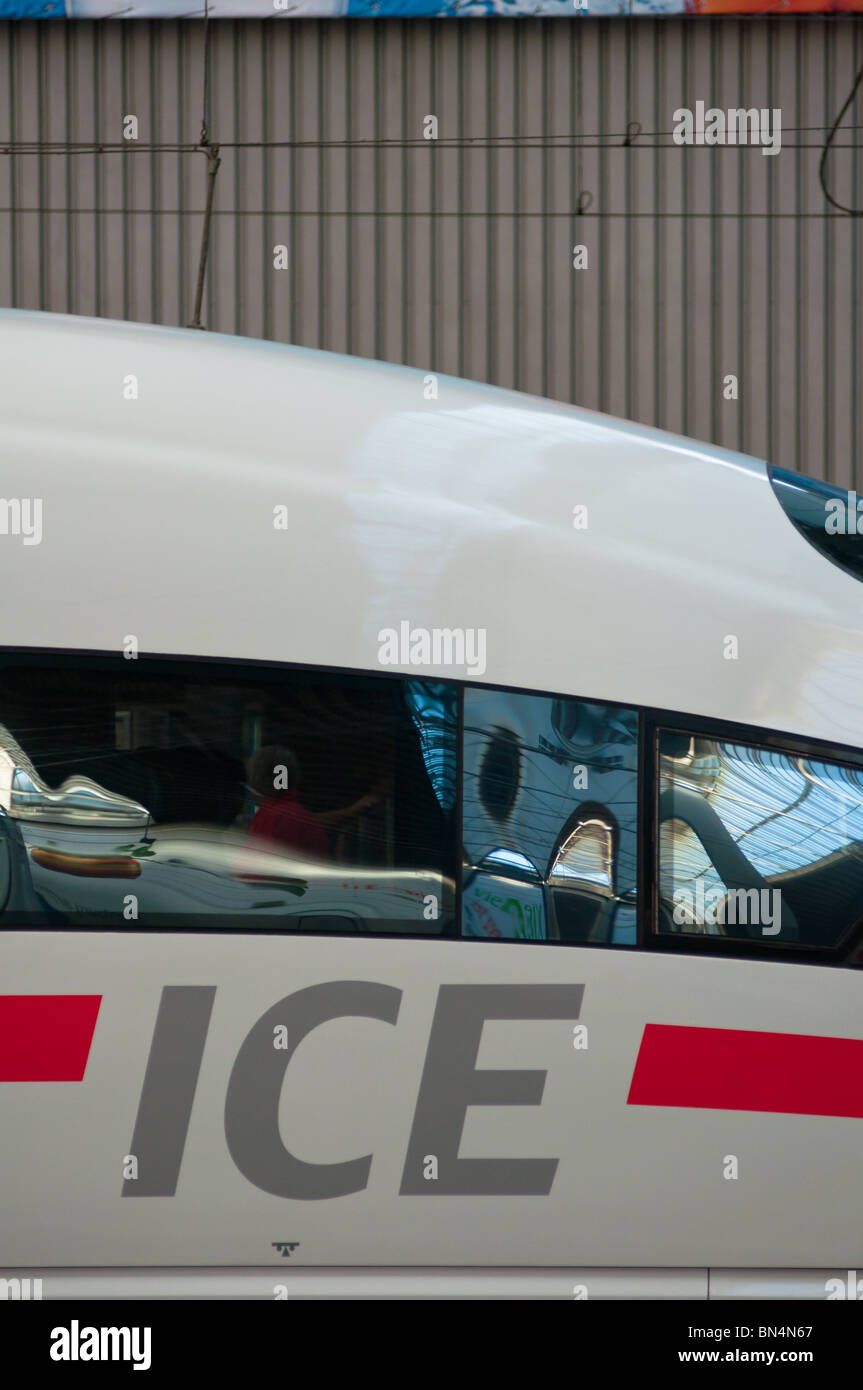 Abstract image of Germany's Intercity express train (ICE) Stock Photo