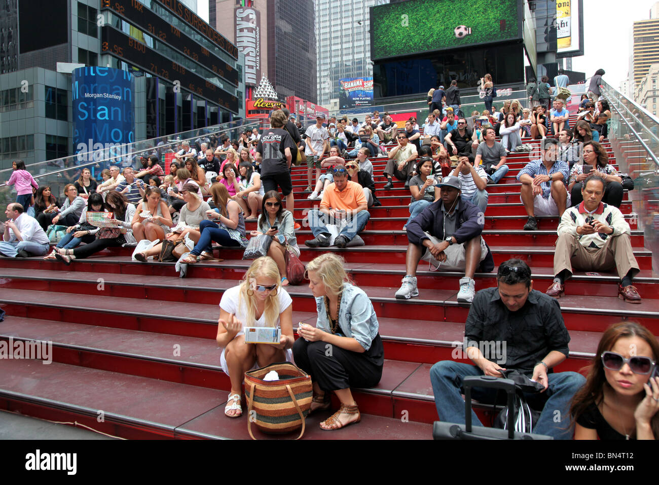 Times Square Congested Congested intersections hi-res stock photography and images - Alamy
