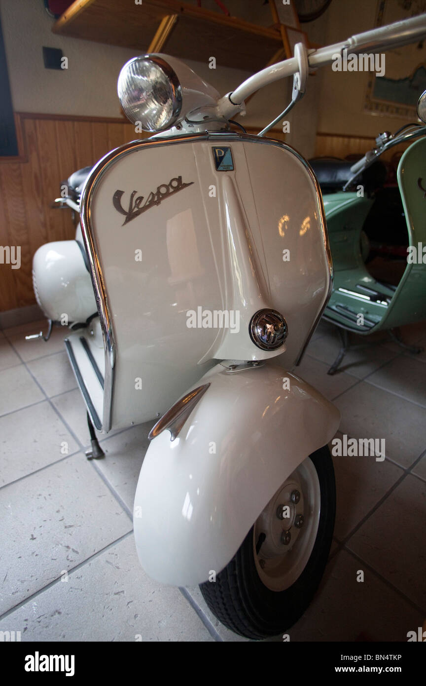 Vespa 125N made in Madrid, Museum of historic vehicles, Guadalest