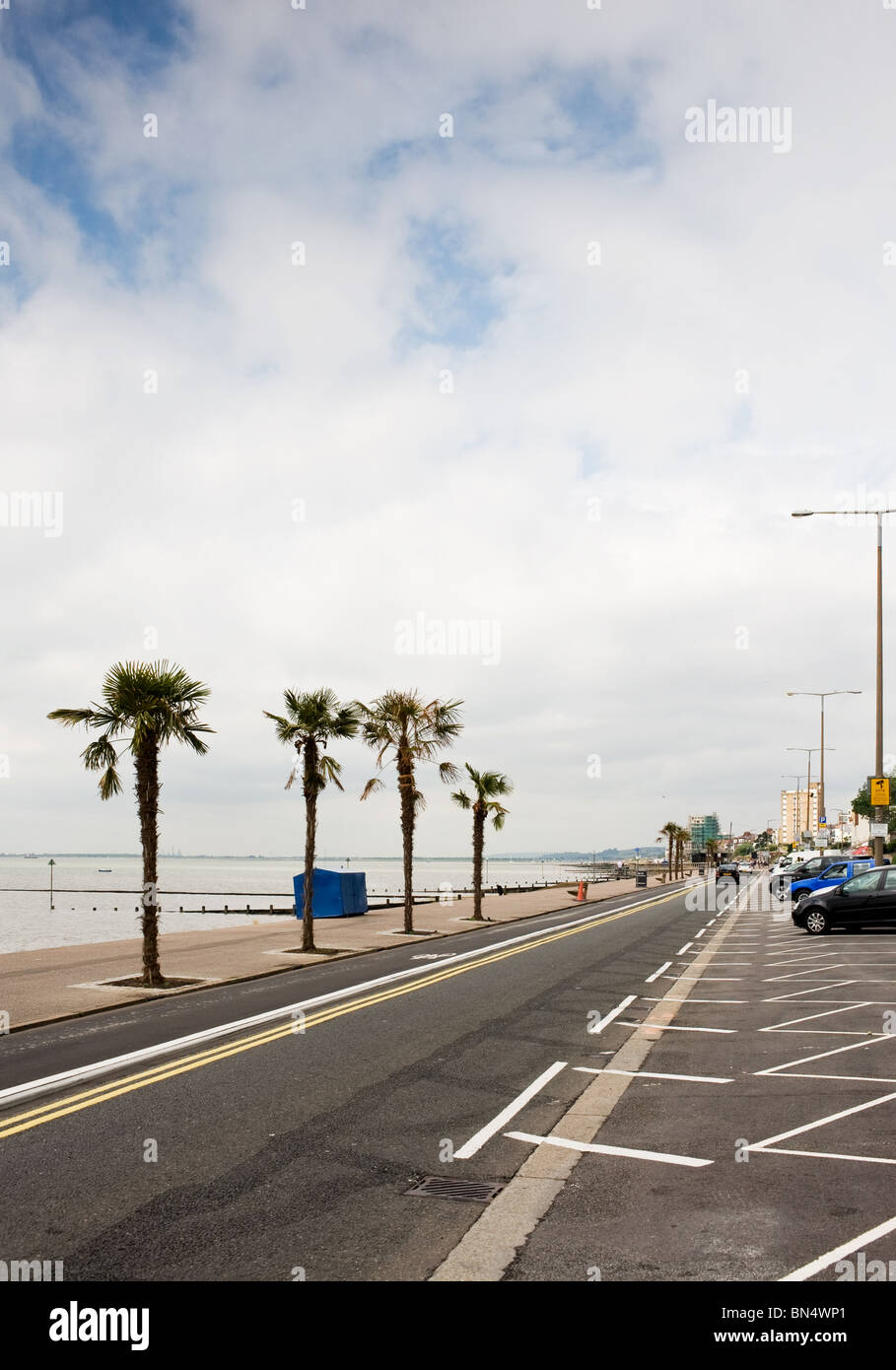 Car parking on the seafront at Southend on Sea in Essex. Photo by