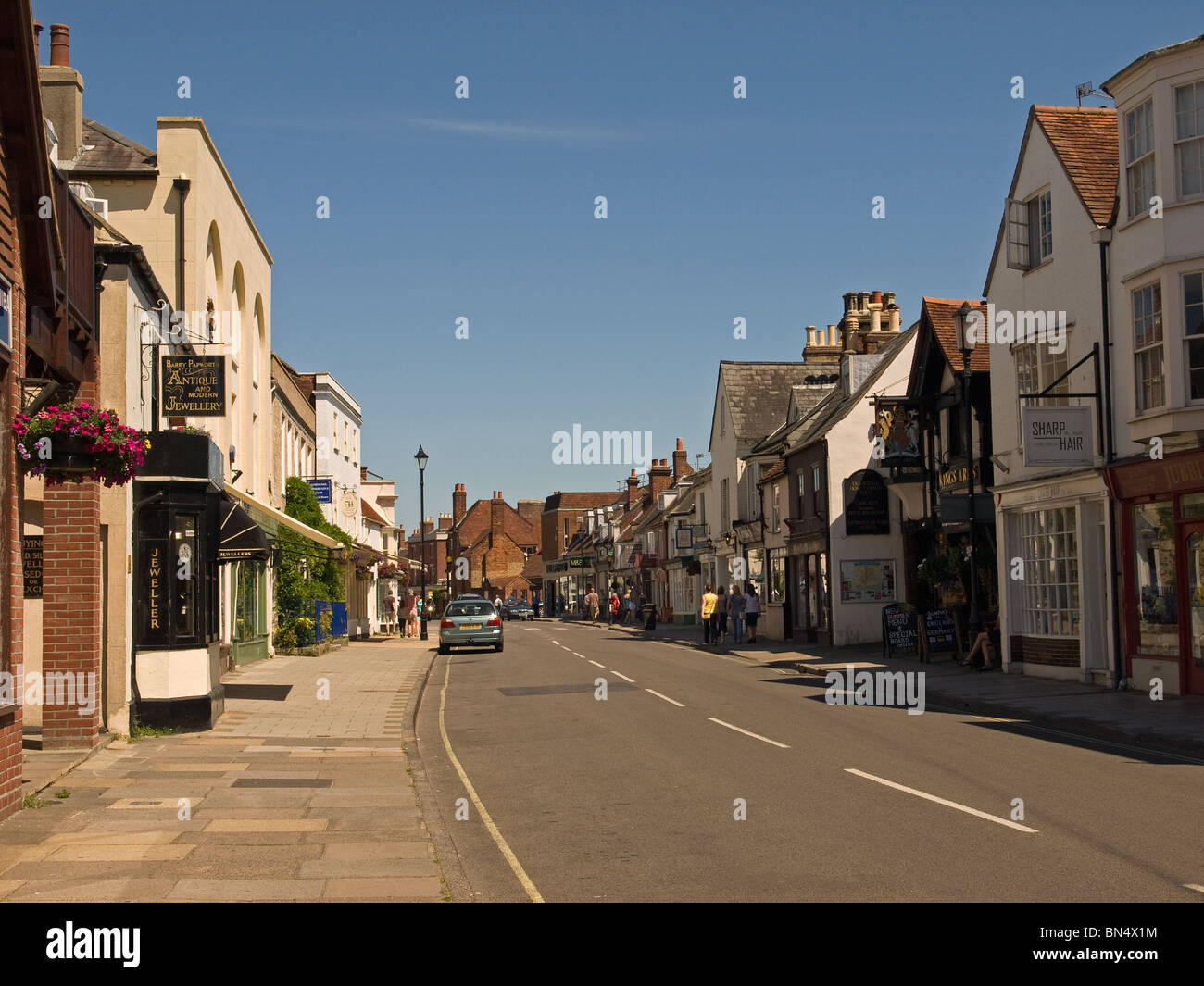 Lymington hampshire street hires stock photography and images Alamy
