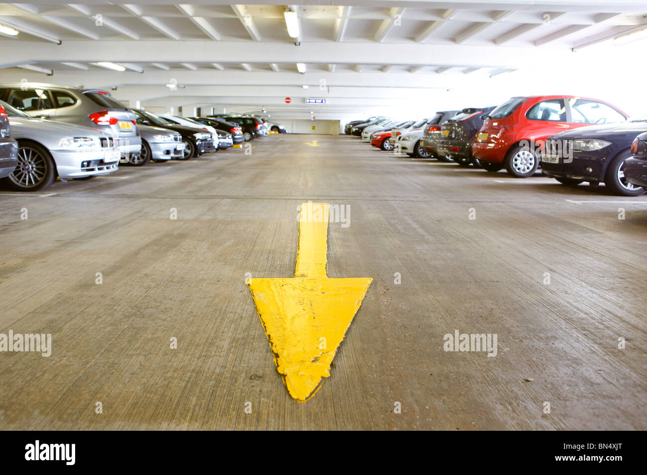 Car parking facilities, car park Stock Photo