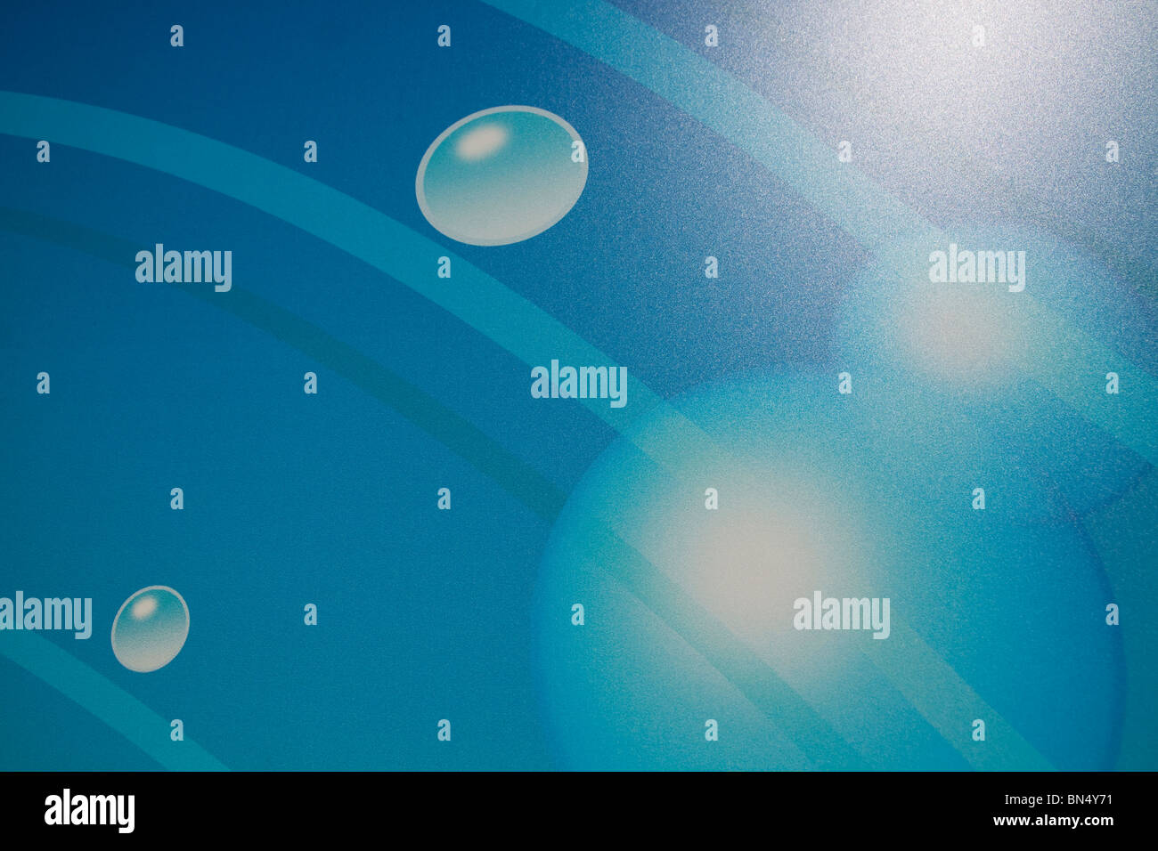 Floating bubbles light blue abstract hi-res stock photography and ...