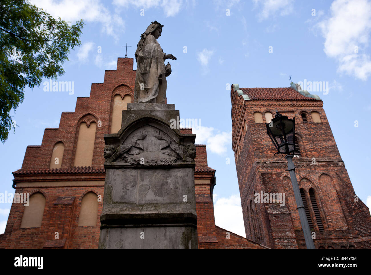 Old restored church of the Visitation of the Virgin Mary in New Town Warsaw in Poland Stock Photo