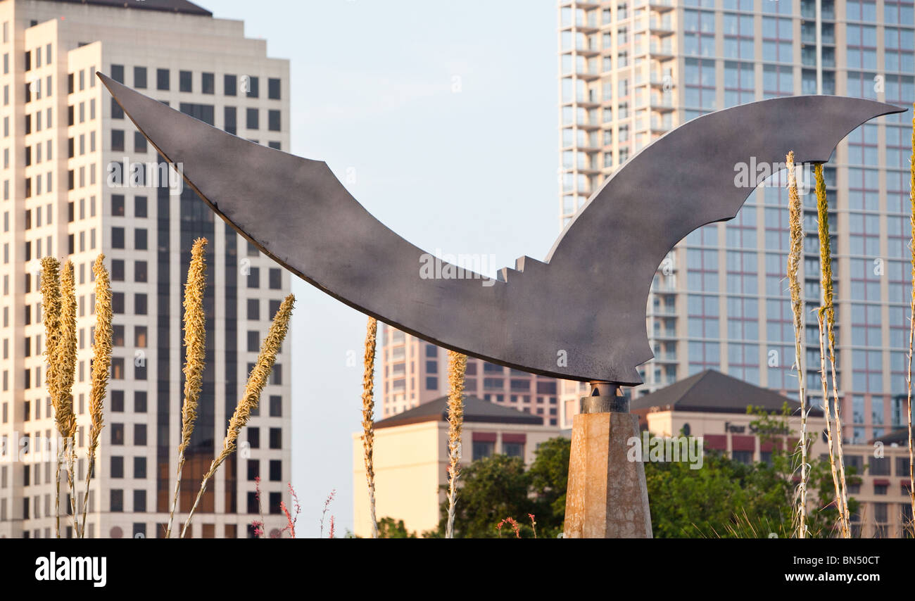 Bat Sculpture by Dale Whistler in Austin, Texas Stock Photo Alamy