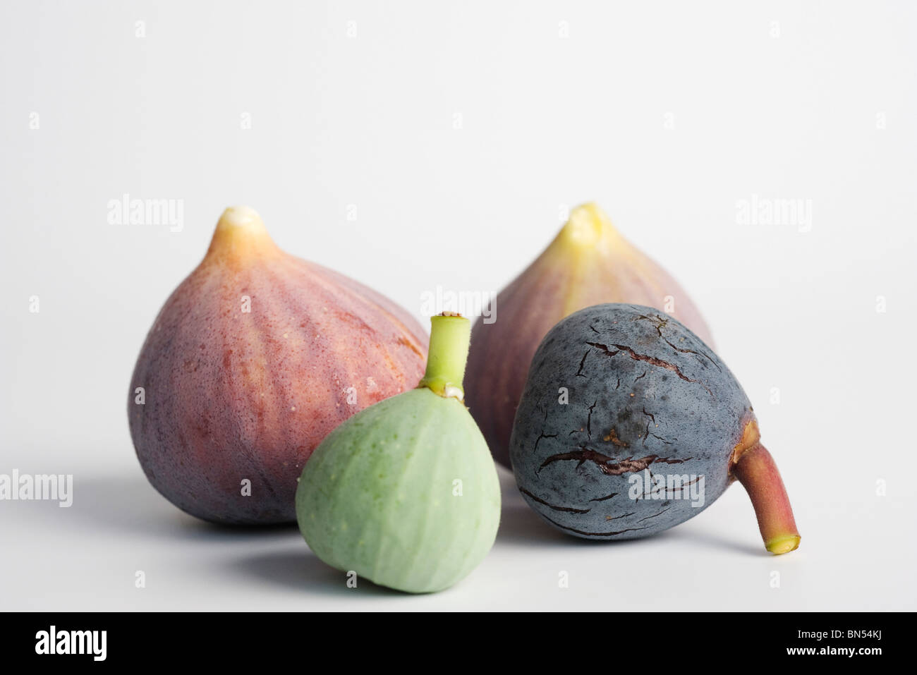 Figs in various stages of ripeness Stock Photo