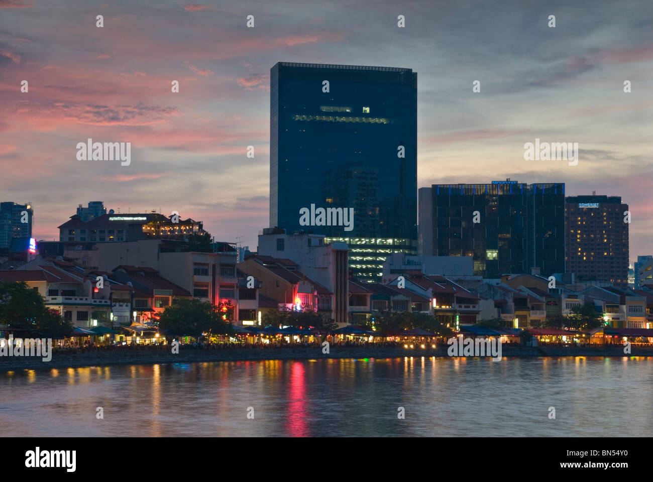 Boat Quay Singapore River Singapore Stock Photo - Alamy