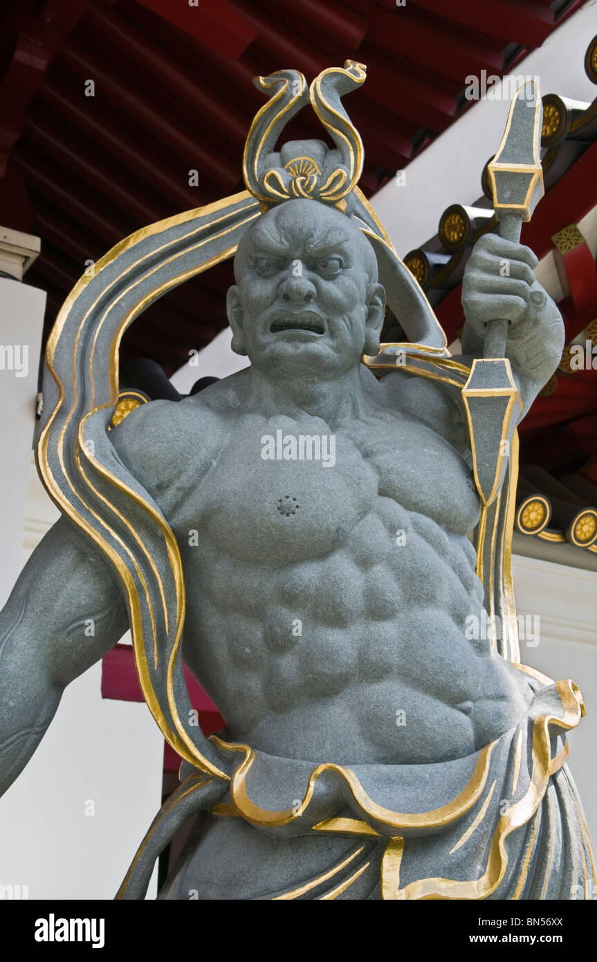 Statue at Buddha Tooth Relic Temple Singapore Stock Photo