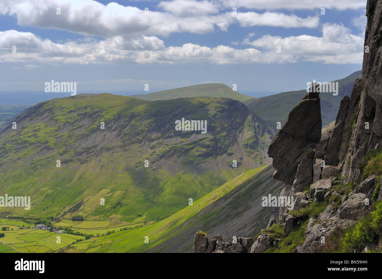 The Sphinx Rock Great Gable, in the Lake District Stock Photo Alamy