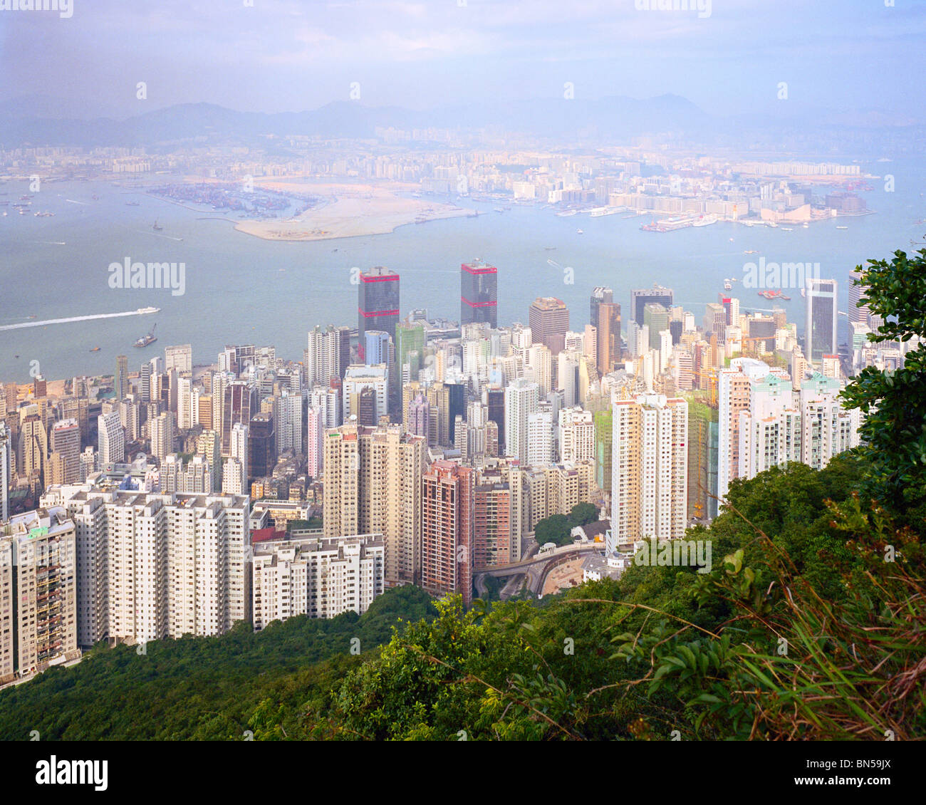 Hong Kong Harbour from Victoria Peak Stock Photo - Alamy