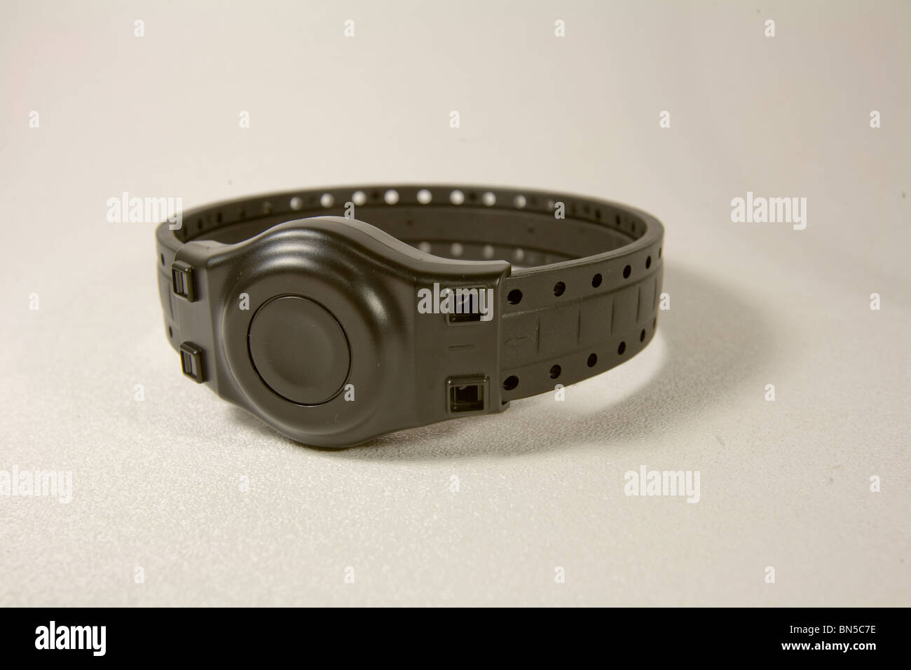Electronic monitoring device aka ankle bracelet. Stock Photo