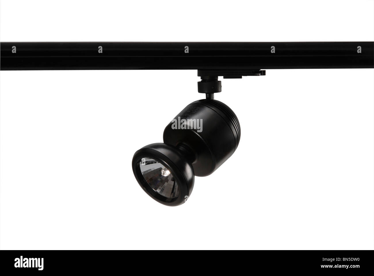 Light Fittings on a track Stock Photo Alamy