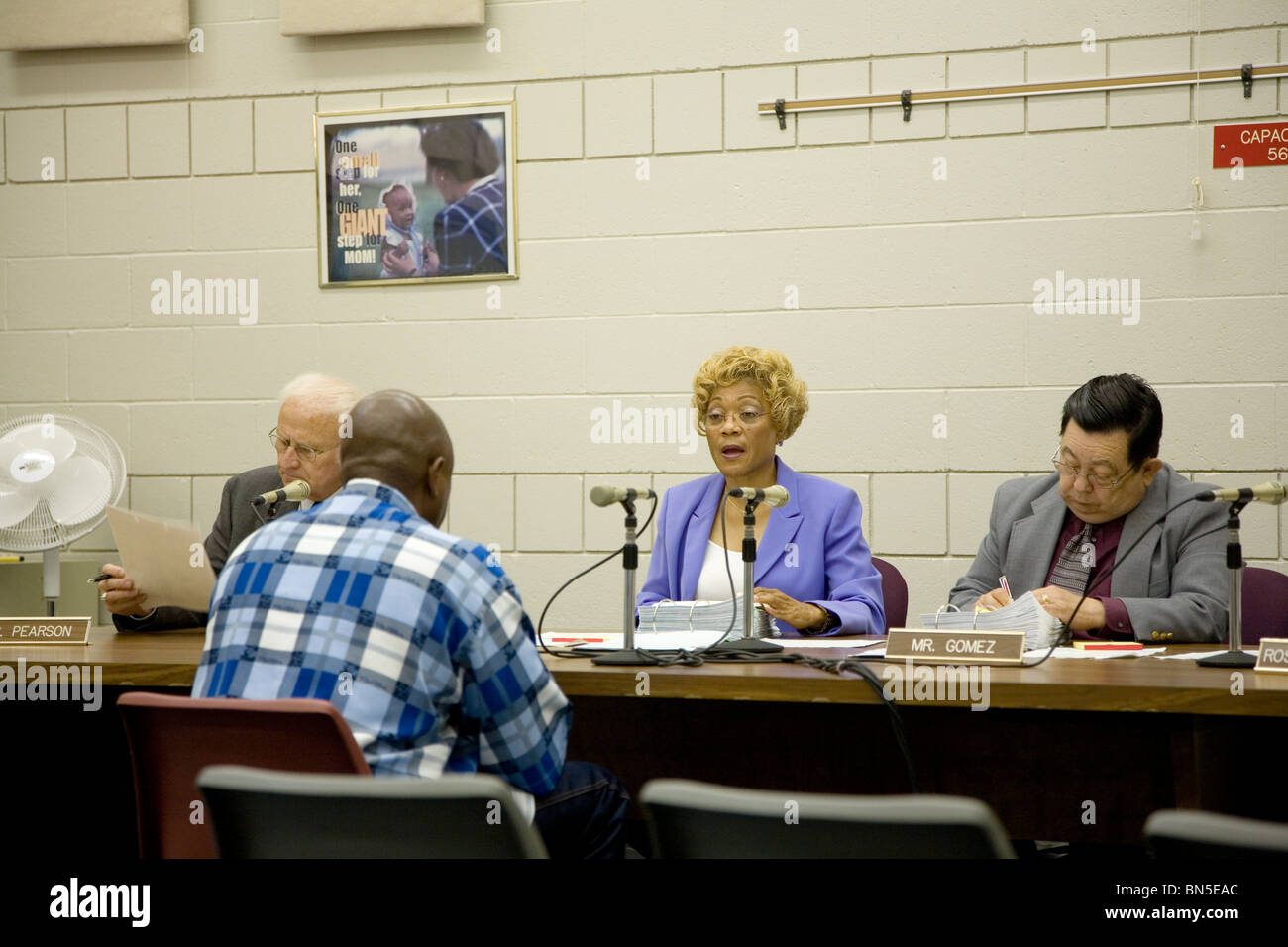 Parole board hearing held at Community Corrections Center Lincoln