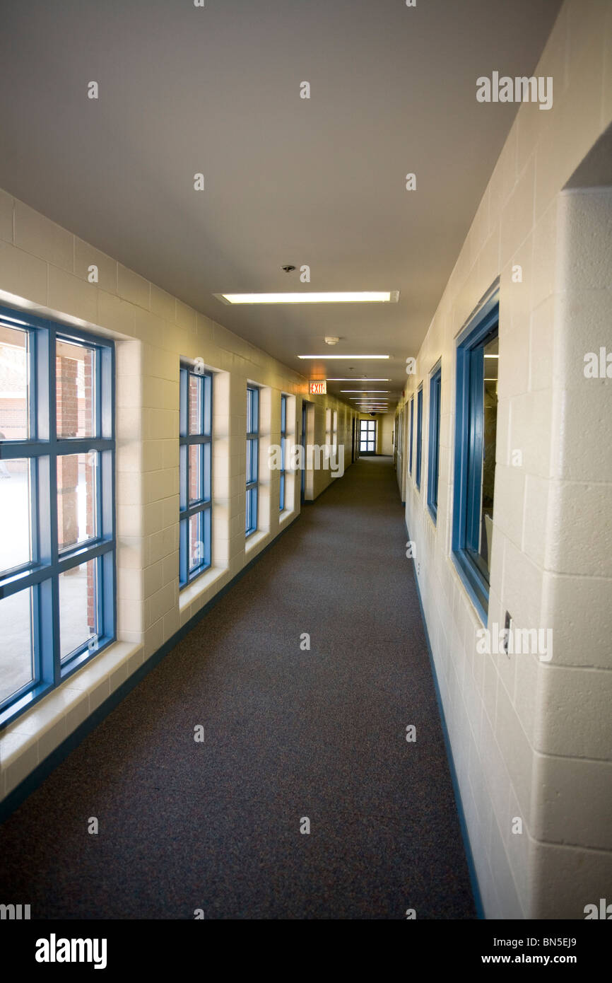 Inside work release minimum security prison Lincoln, Nebraska, USA. Stock Photo