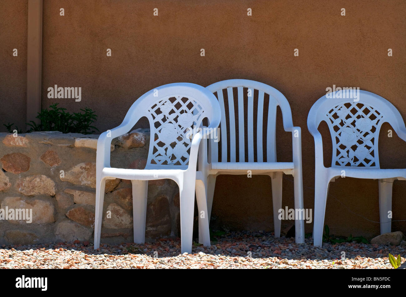 plastic lawn chairs high resolution stock photography and