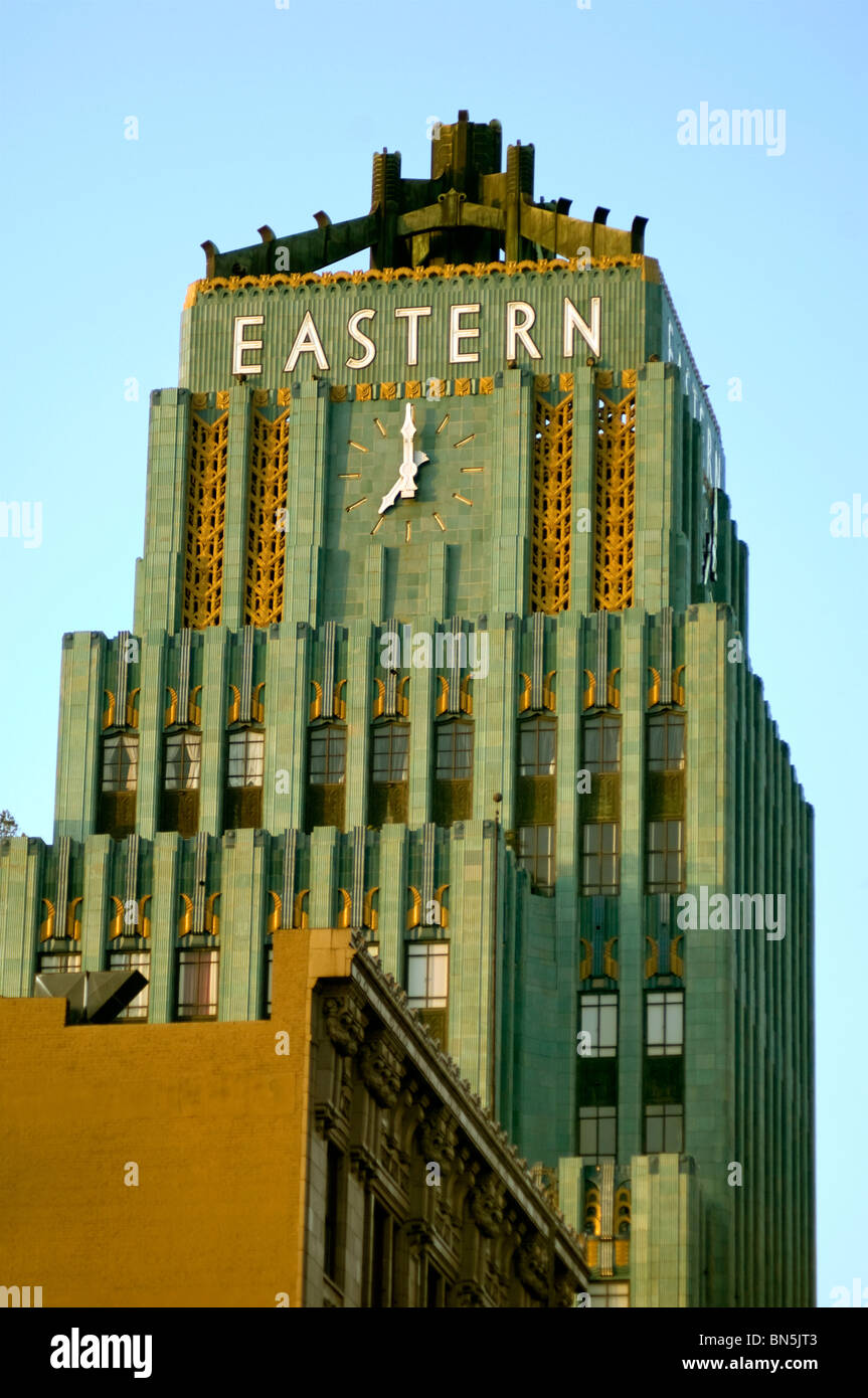 Art Deco Eastern Building in downtown Los Angeles Stock Photo