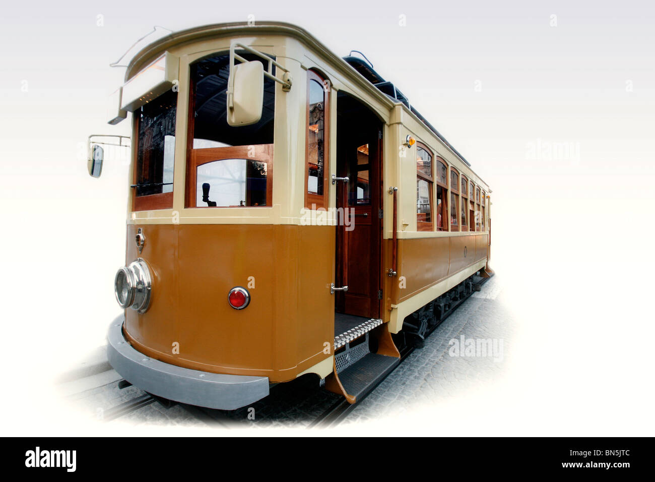 Oporto tram Stock Photo