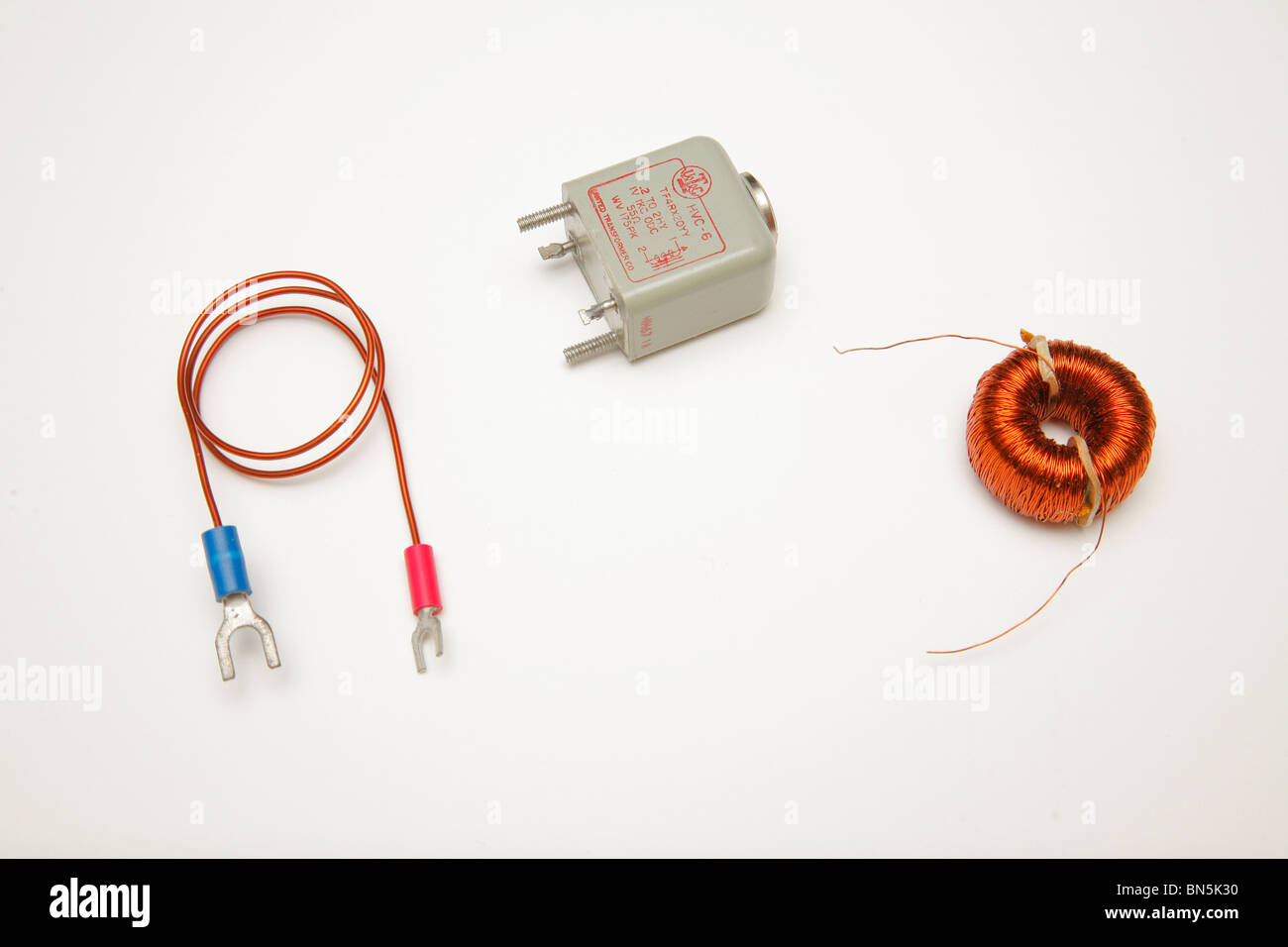 Electronic Inductors Stock Photo