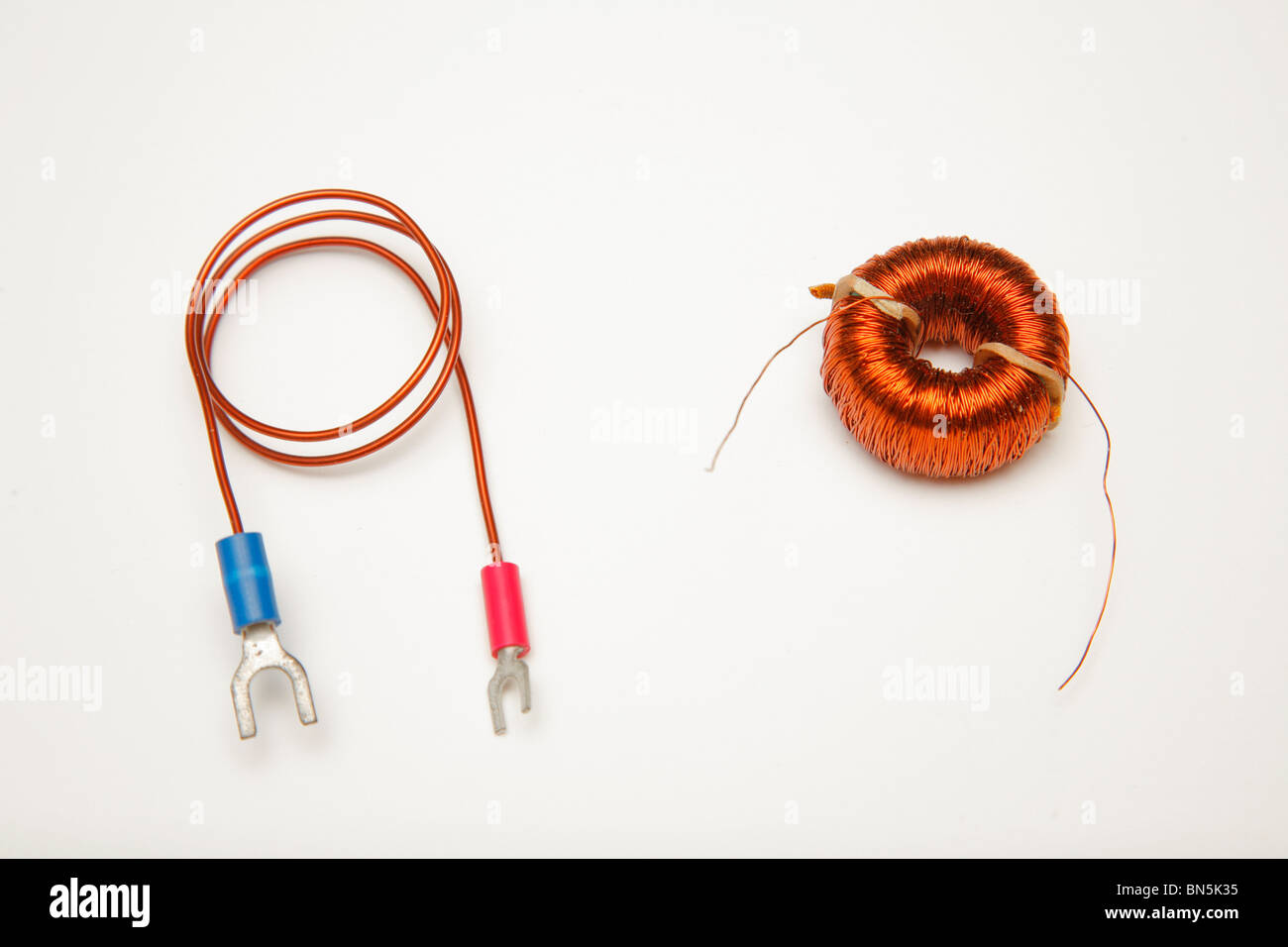 Electronic Inductors Stock Photo