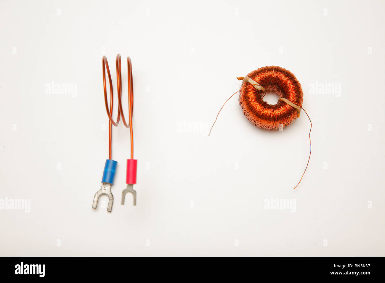 Electronic Inductors Stock Photo