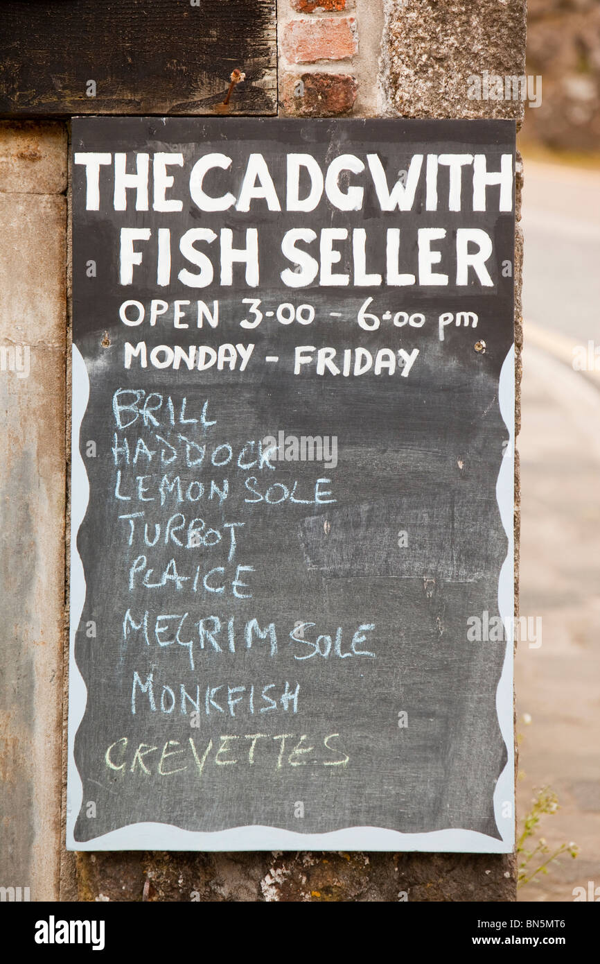 The fish shop in Cadgwith, Cornwall, UK Stock Photo Alamy