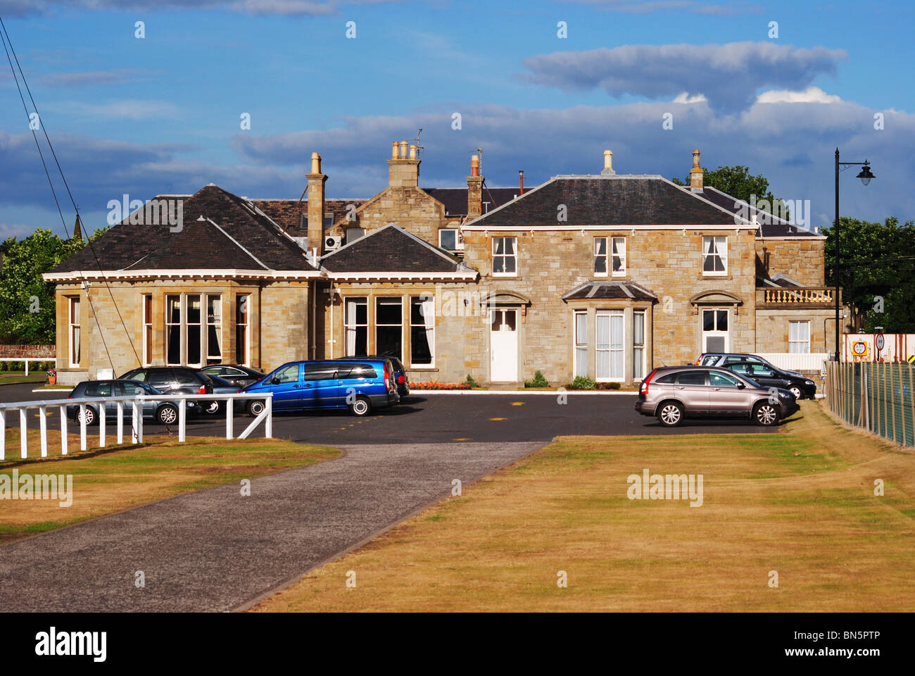 Old Prestwick Golf Course Club House Stock Photo Alamy