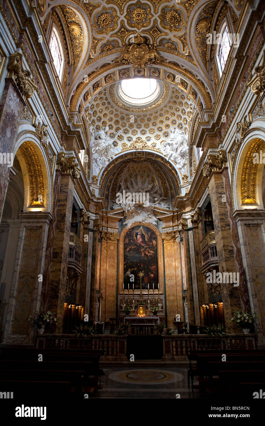 Church of San Luigi dei Francesi with Caravaggio paintings, Rome, Italy Stock Photo