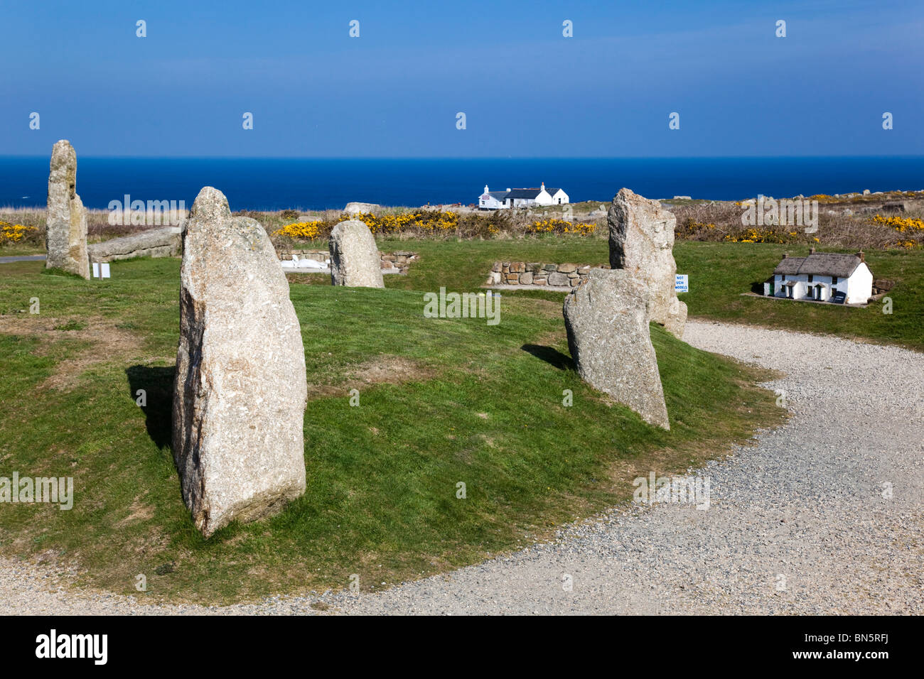 Land's End; part of the visitor attraction; Cornwall Stock Photo