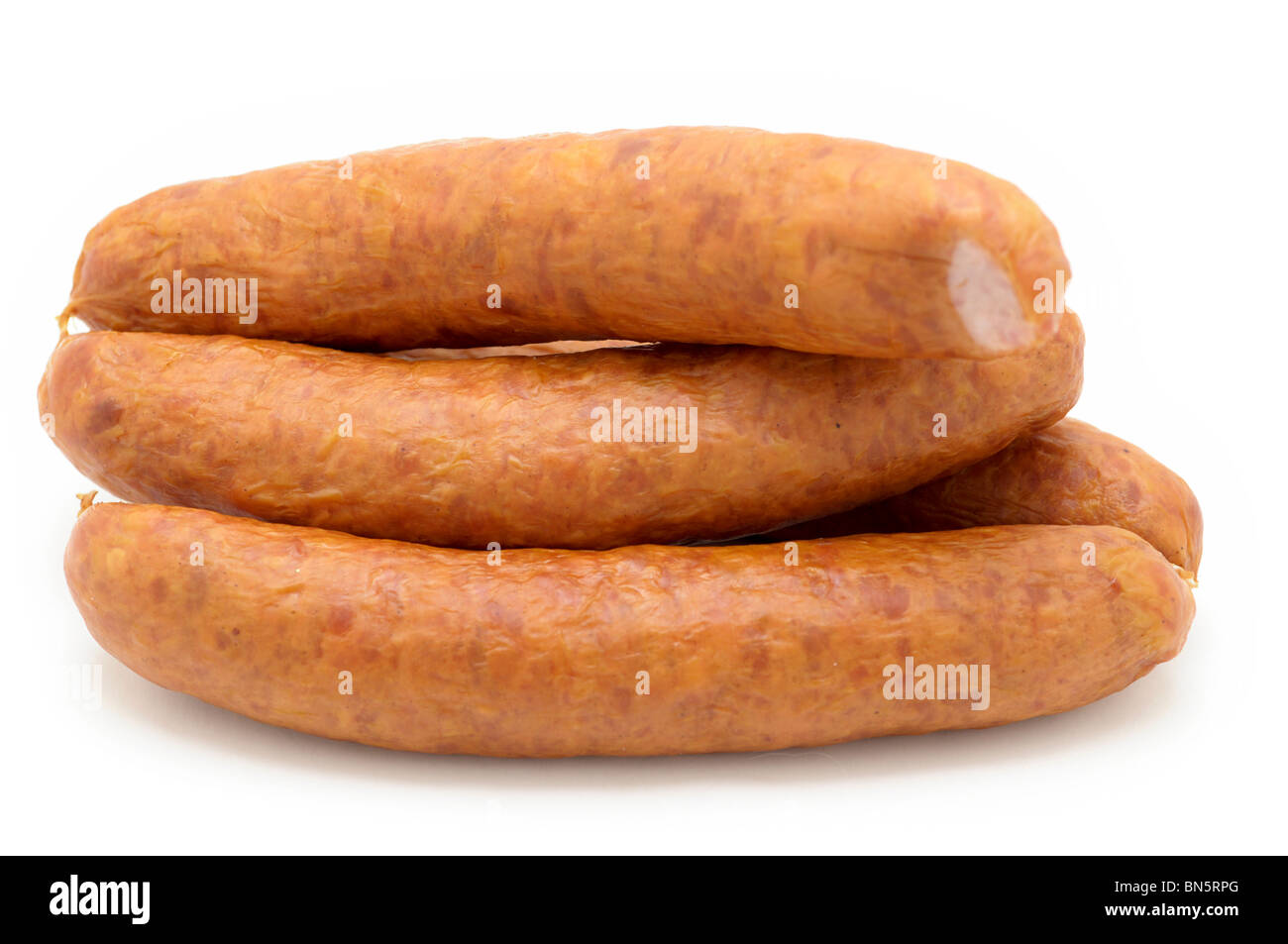 Farmer's Sausages Stock Photo