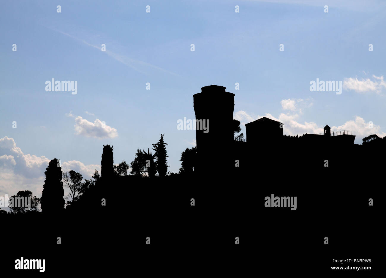 Prison Tower Silhouette High Resolution Stock Photography and Images ...