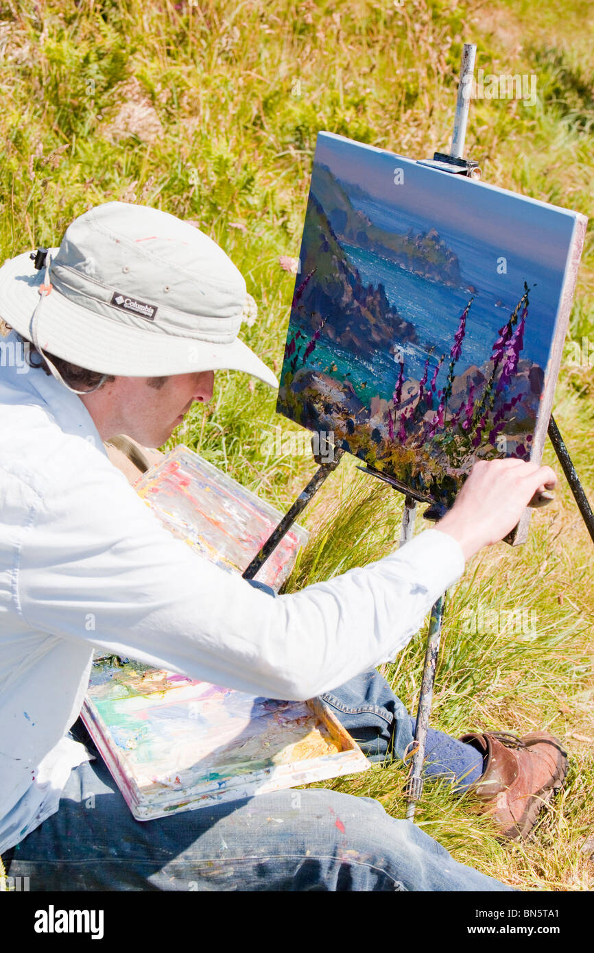Artist painting hi-res stock photography and images - Alamy
