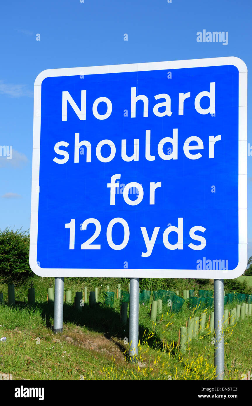 Uk motorway hard shoulder hi-res stock photography and images - Alamy