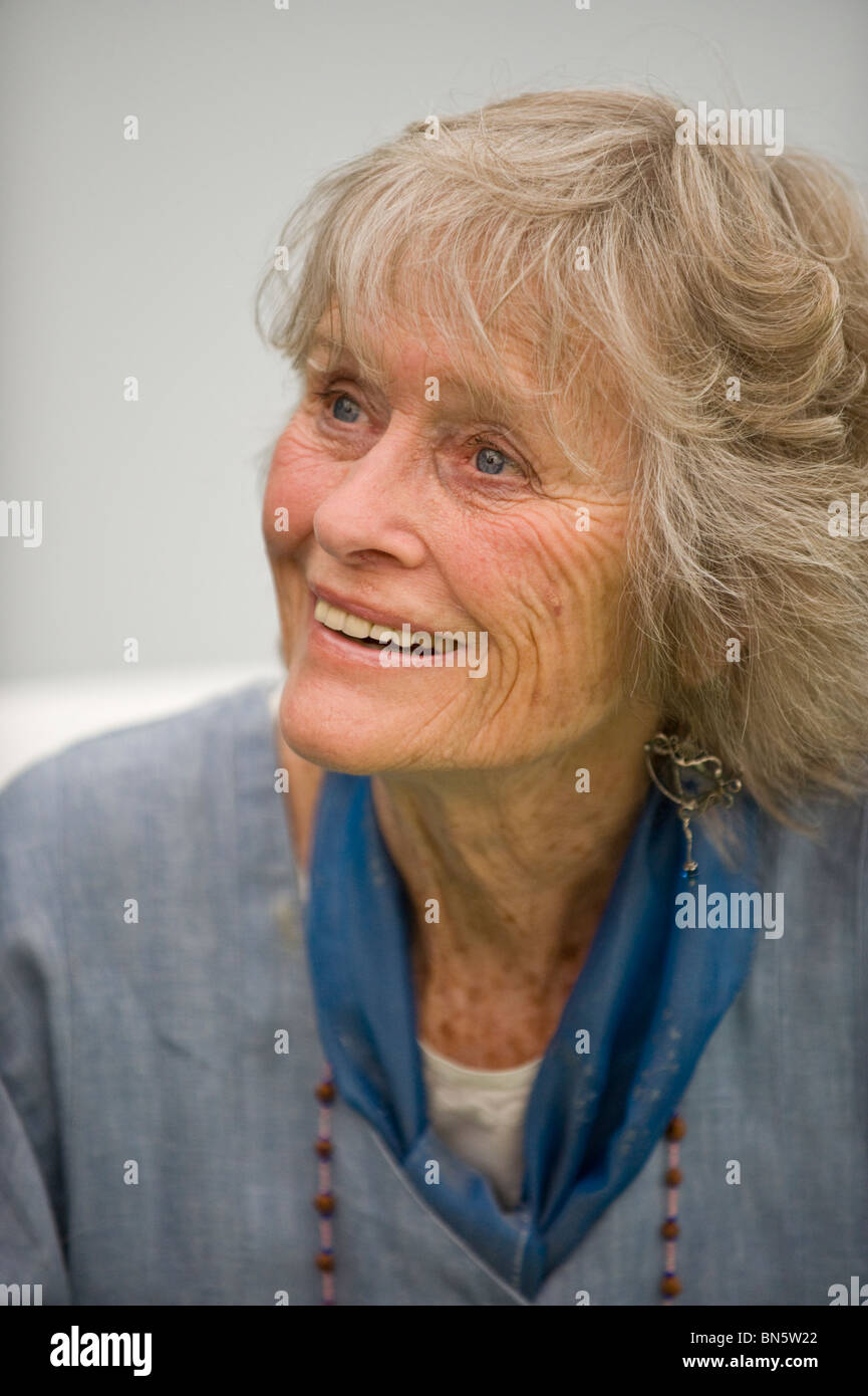 Virginia McKenna pictured at Hay Festival 2010 Hay on Wye Powys Wales UK Stock Photo