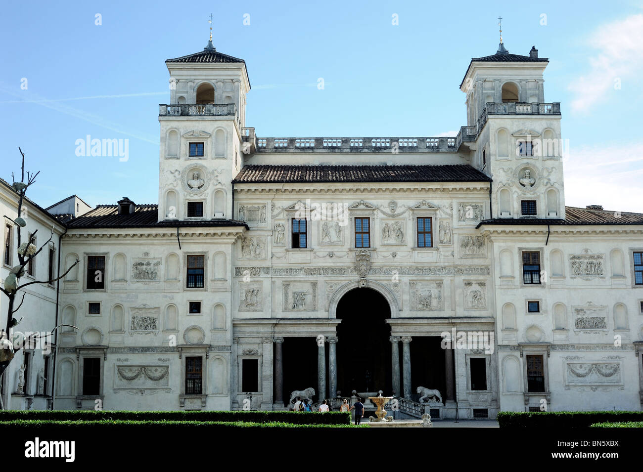 Rome, Italy, Europe, Facade of french academy: Villa Medici Stock Photo