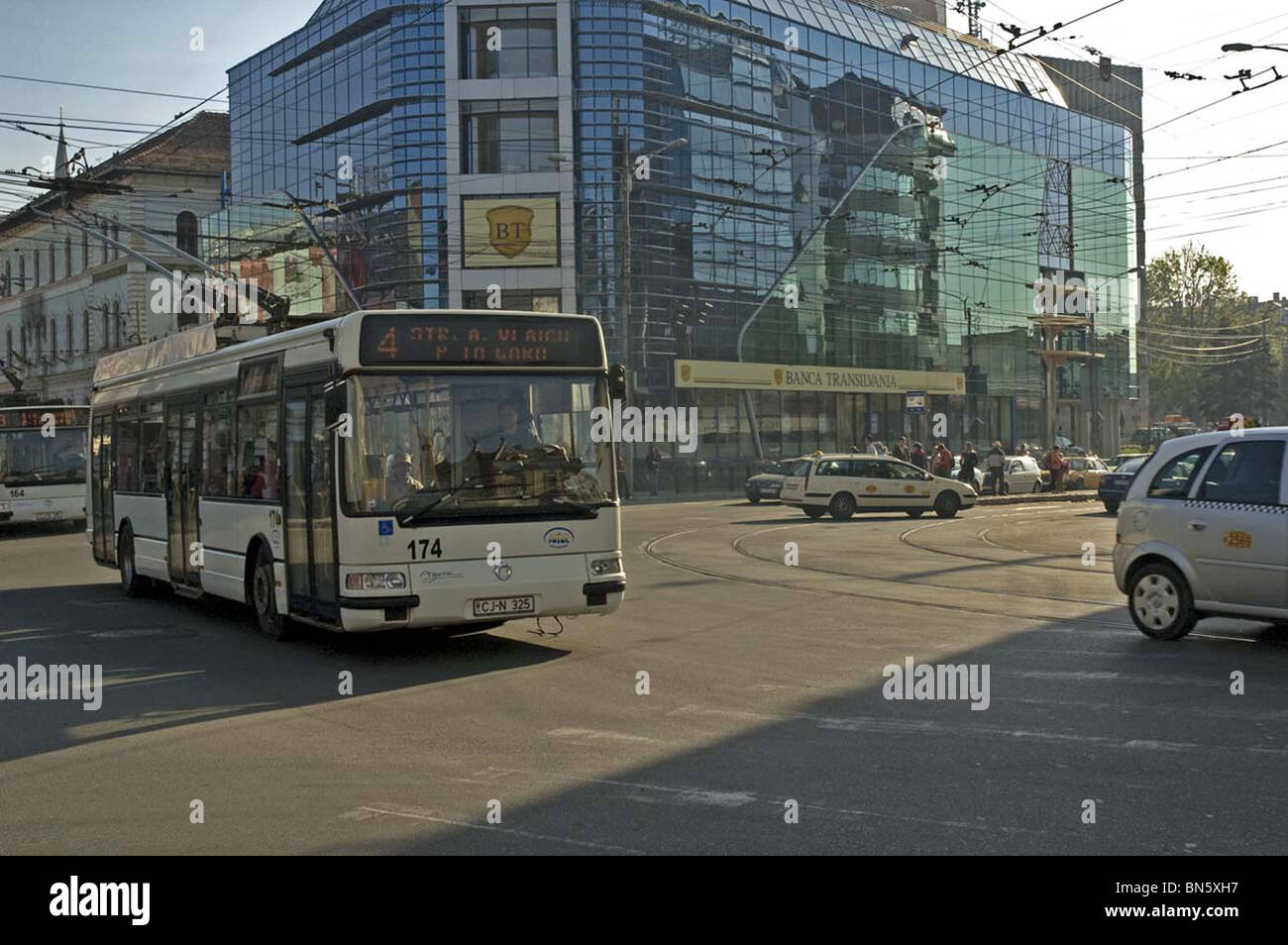 Trolly Bus, Cluj Napoca, Romania Stock Photo Alamy