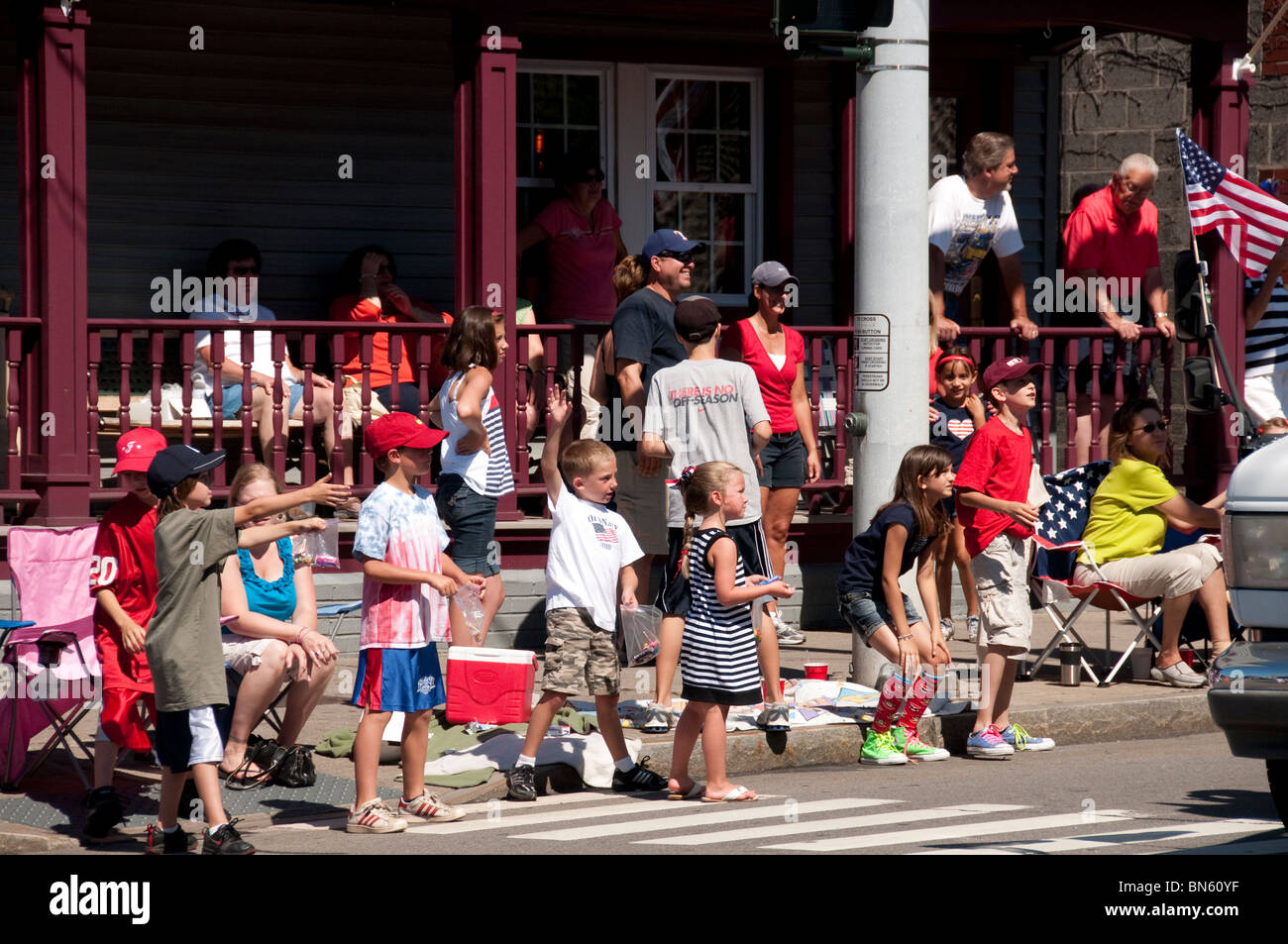 Independence day parade in Fairport NY USA Stock Photo Alamy