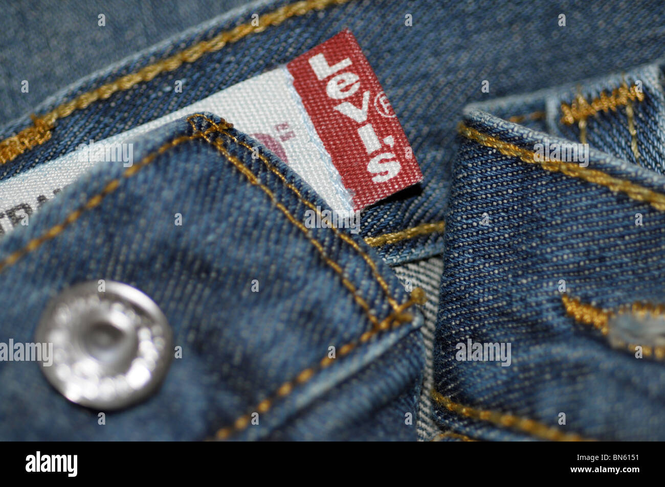 Levi Strauss Jeans Label Stock Photo