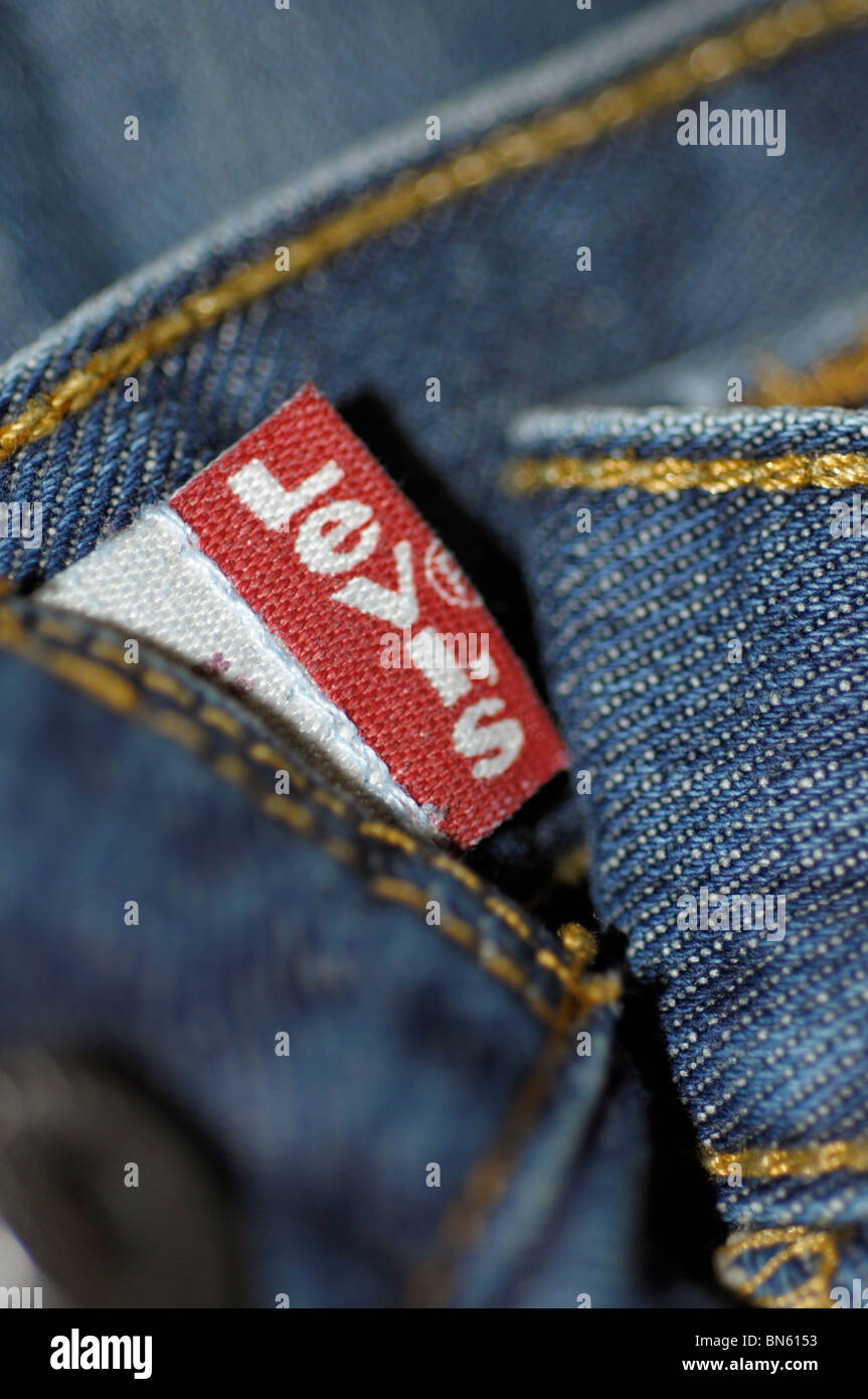 Levi Strauss Jeans Label Stock Photo
