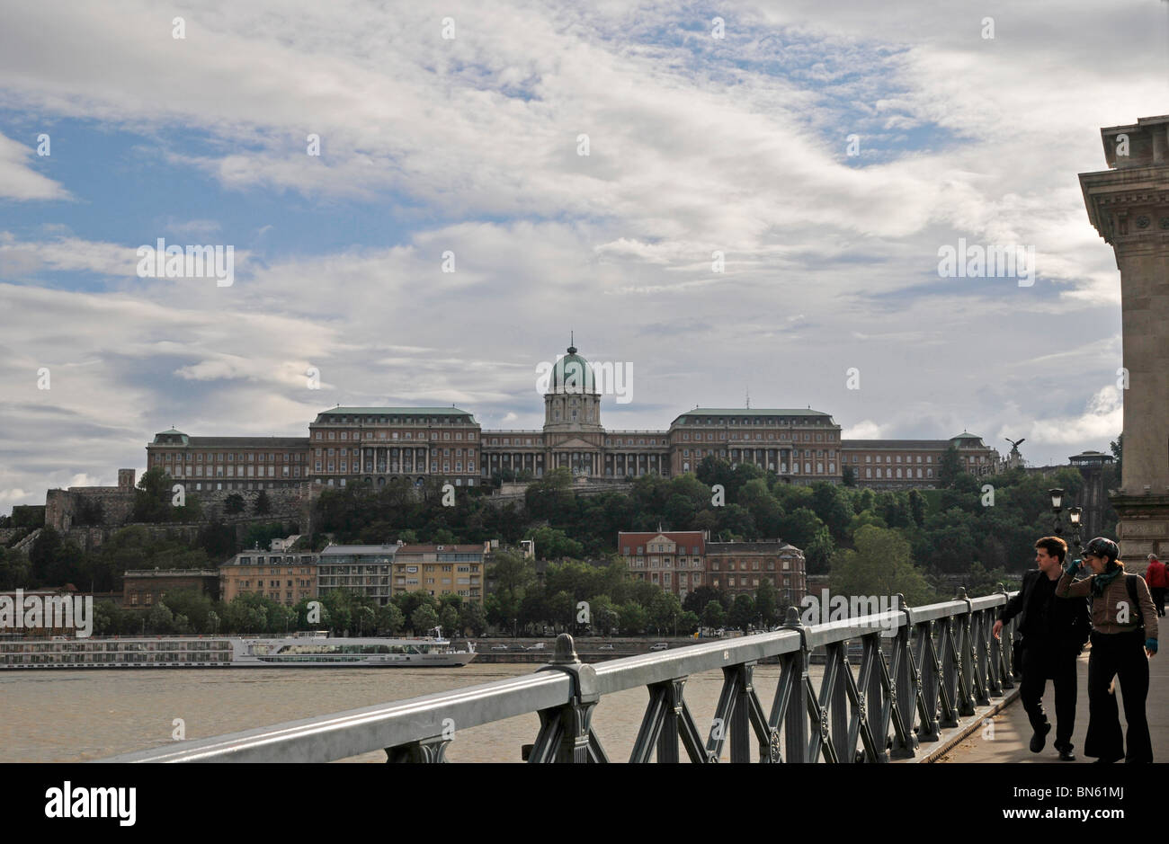 View on Buda from Chain Bridge,Budapest,Hungary,Europe Stock Photo - Alamy