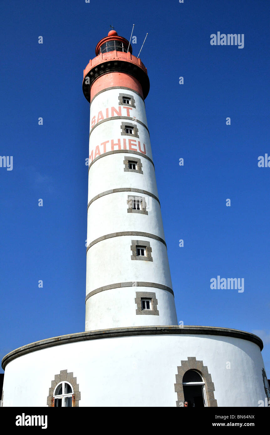 Saint Mathieu lighthouse, Brittany, France Stock Photo - Alamy