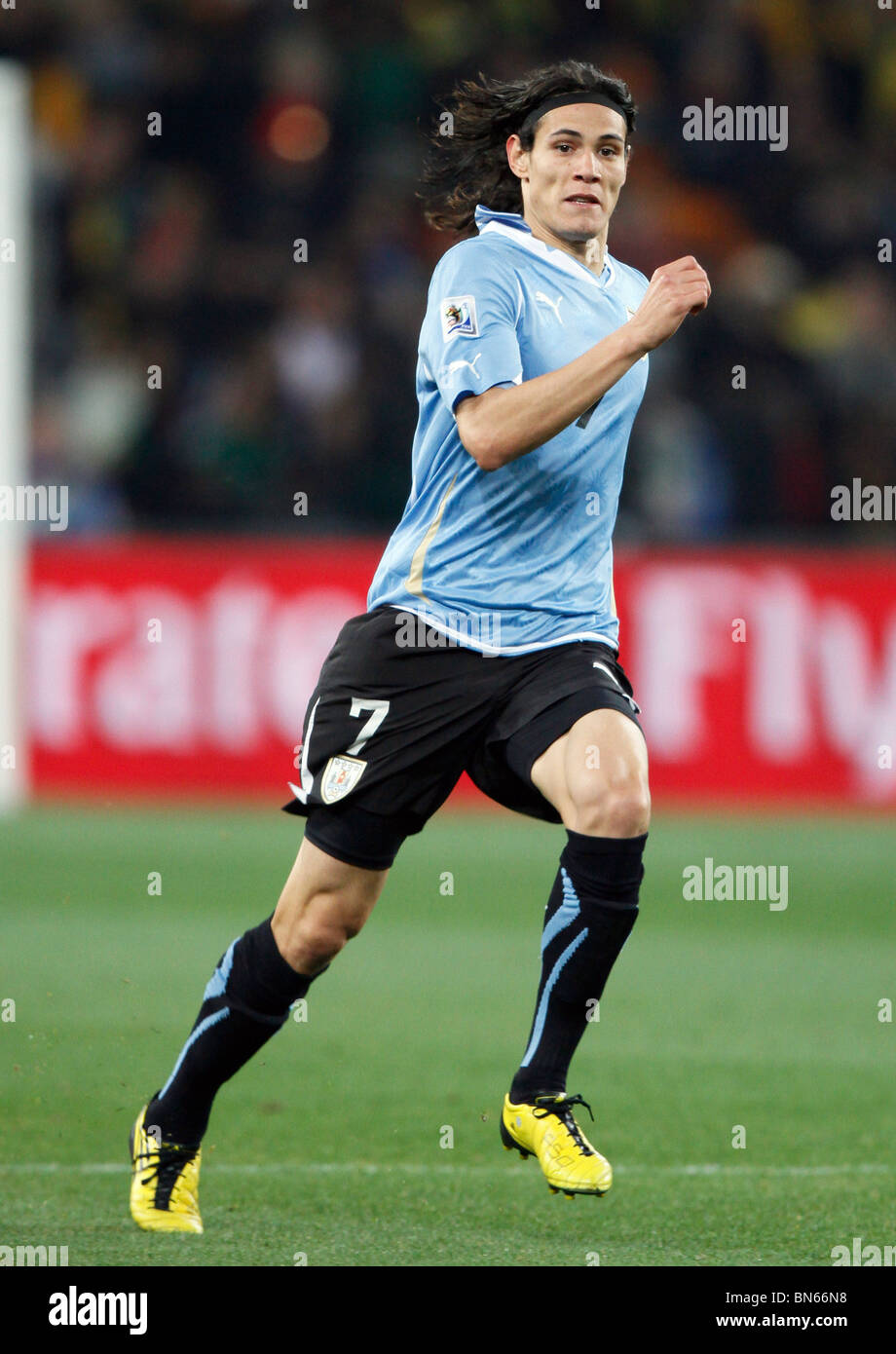 EDINSON CAVANI URUGUAY V GHANA SOCCER CITY JOHANNESBURG SOUTH AFRICA 02 July 2010 Stock Photo