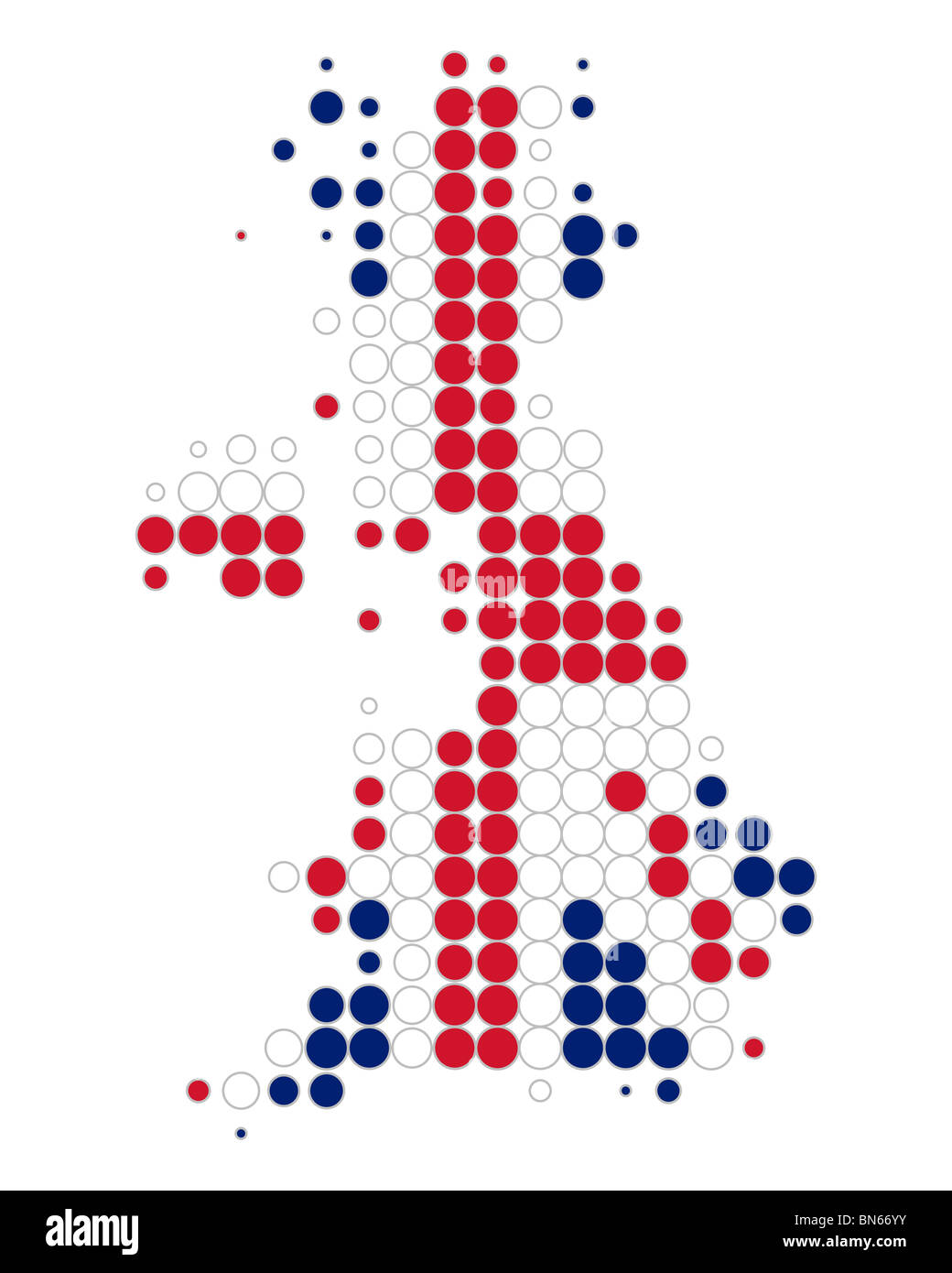 Map and flag of Great Britain Stock Photo Alamy
