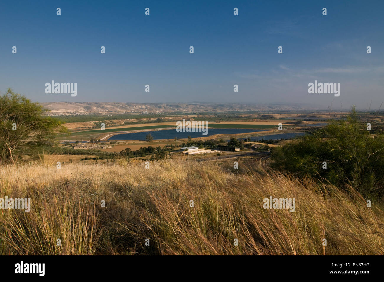 Scenic view of the Jordan valley near Israel Stock Photo