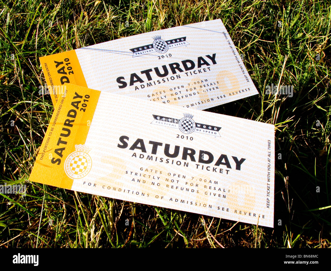 Festival of Speed, Goodwood, 2010 Tickets Stock Photo - Alamy