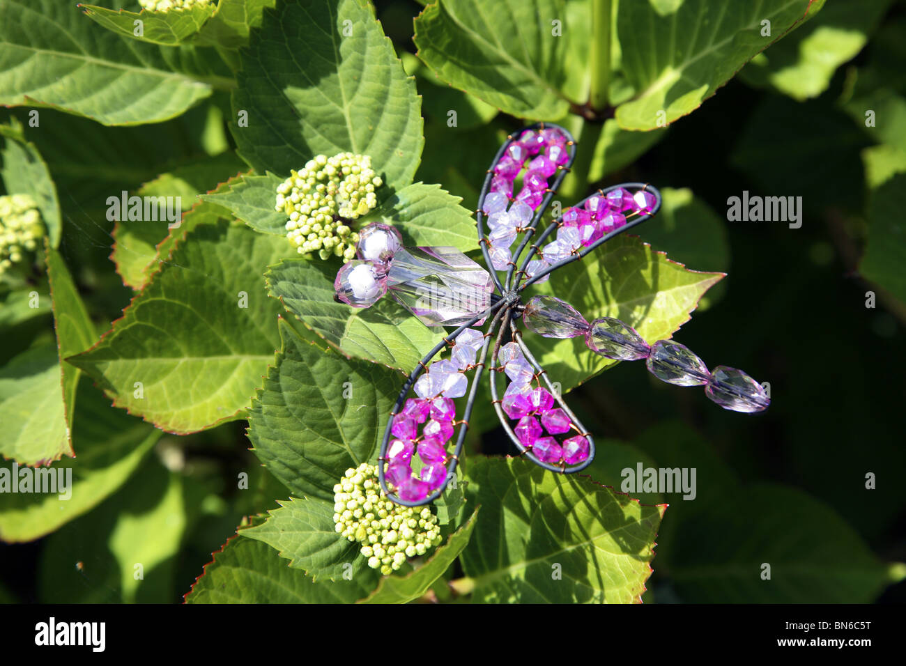 Dragonfly garden ornament Stock Photo Alamy