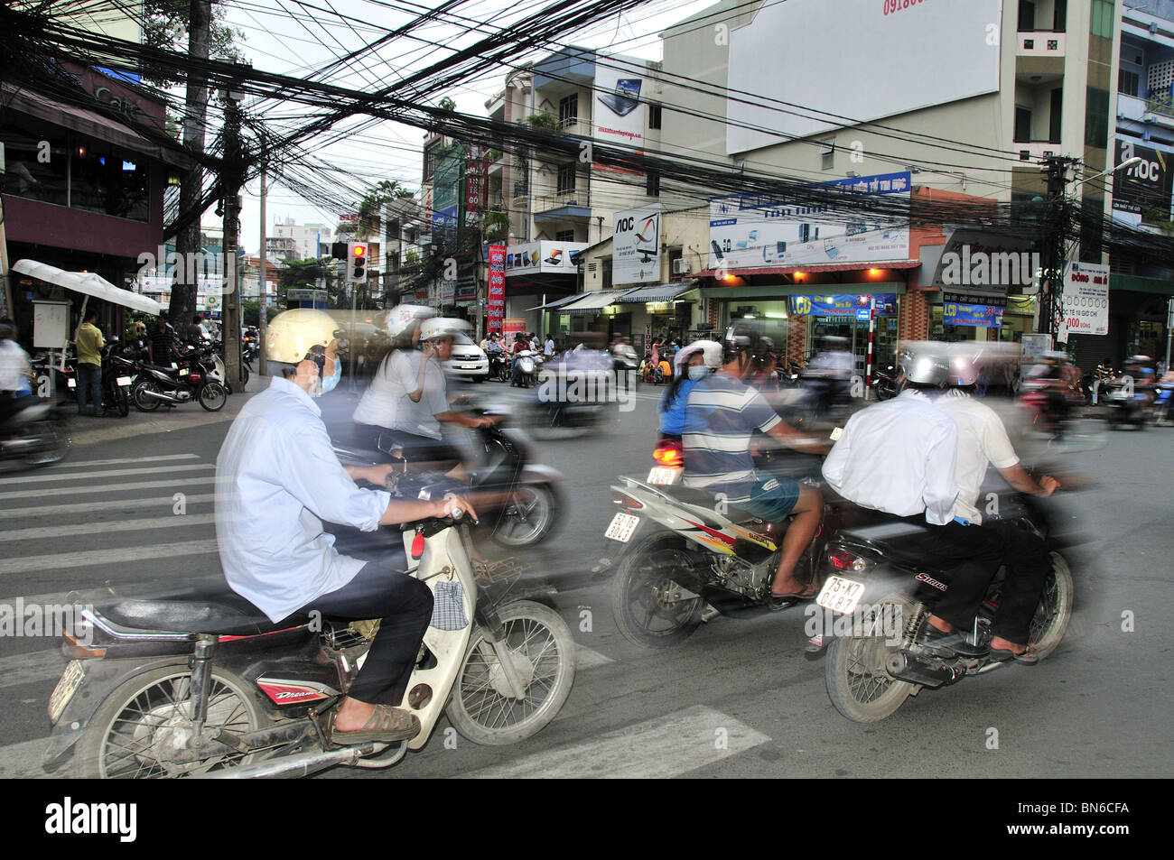 Scooters in Ho Chi Minh City Vietnam Stock Photo Alamy