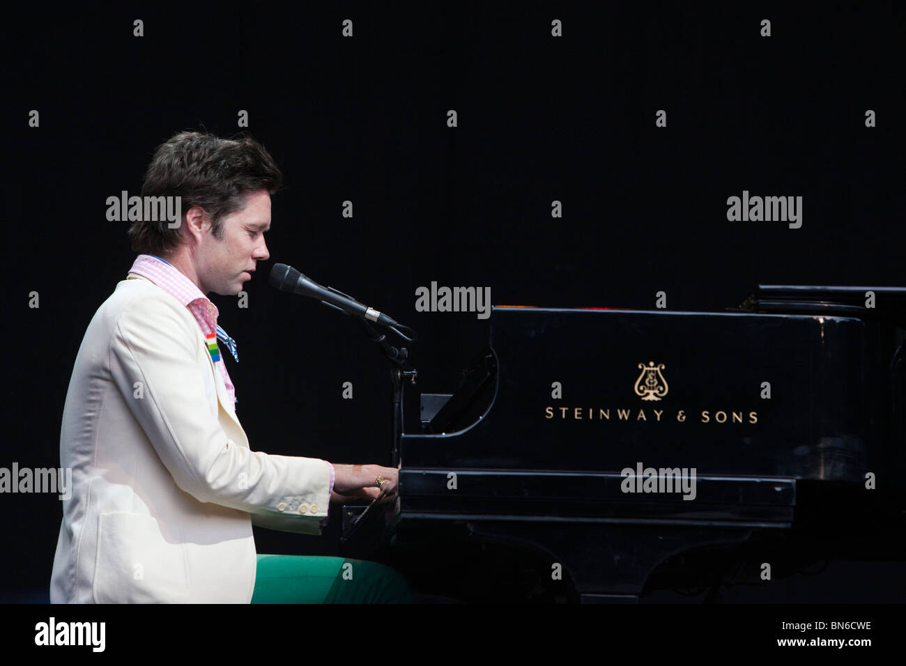 3 July 2010, Kenwood OpenAir Concerts, London, Rufus Wainwright Stock