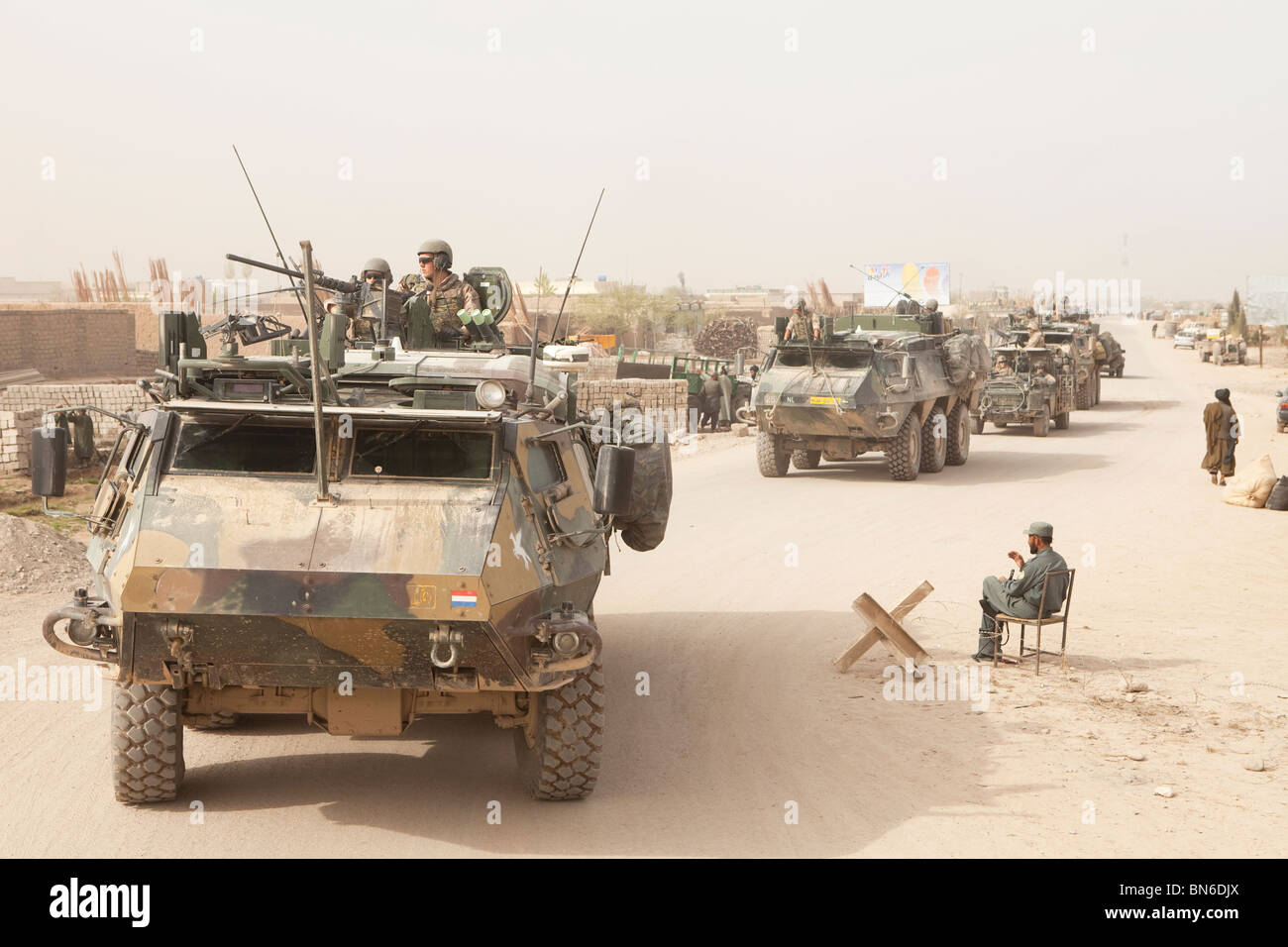 Dutch military in Uruzgan, Afghanistan. Stock Photo