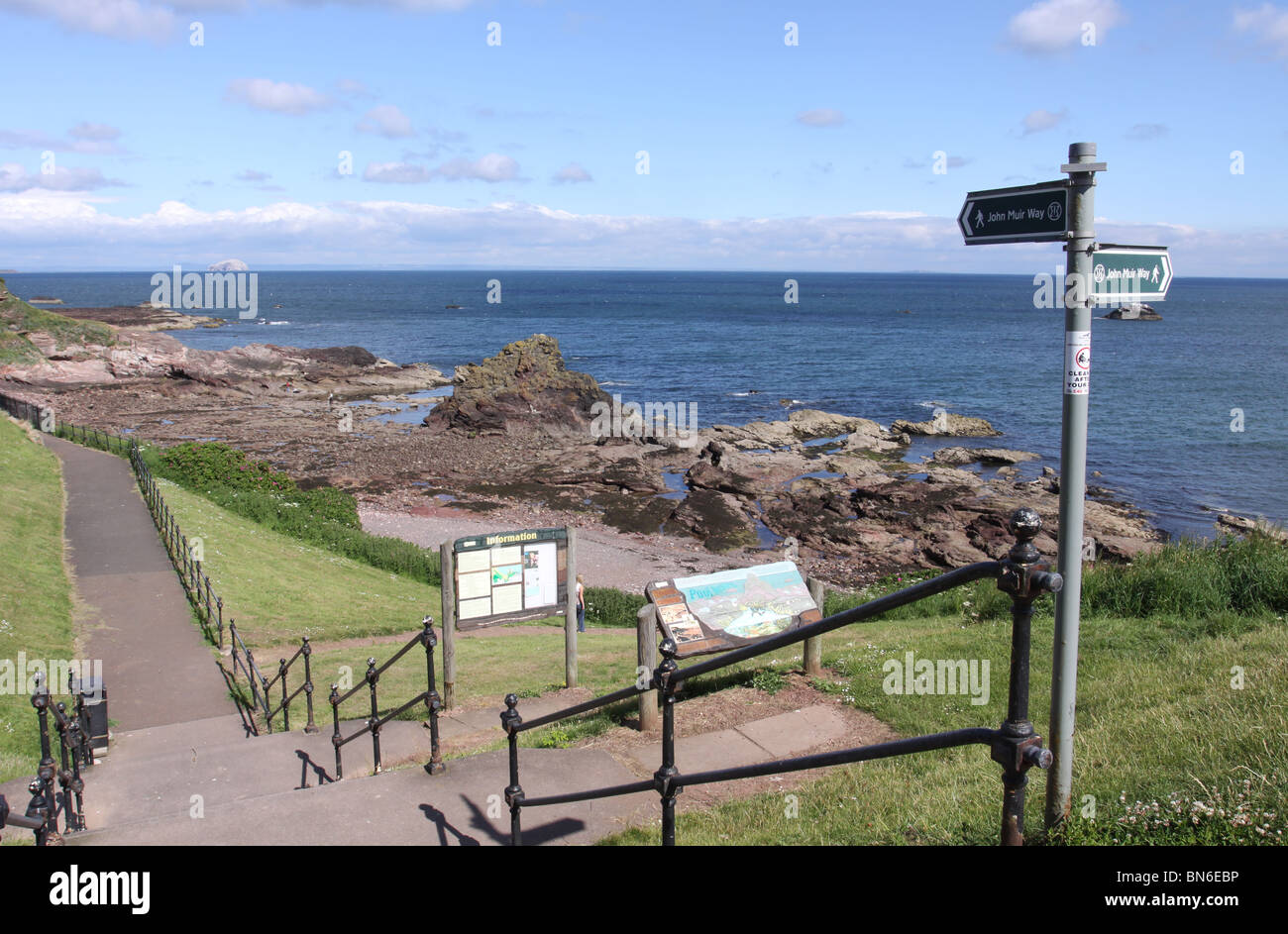 John Muir Way coastal path Dunbar Scotland  June 2010 Stock Photo